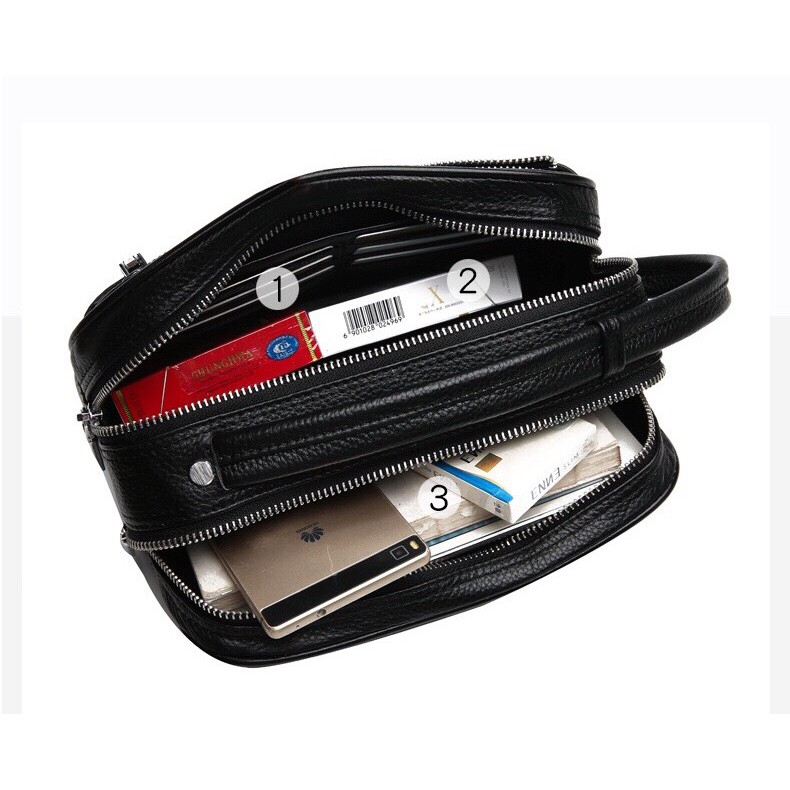 CLUTCH CẦM TAY DA BÒ