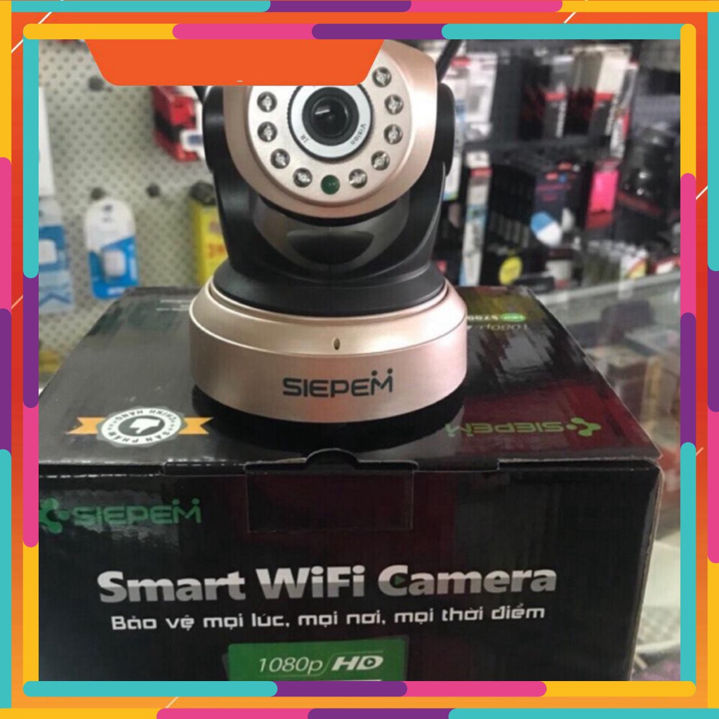 MAU'HOT' Hot- Camera Wifi 360 độ Full HD 1080P Siepem S6203 Plus Sale MỚI