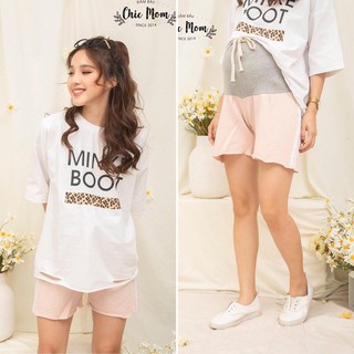 QUẦN SHORT BẦU COTTON, DÁNG THỂ THAO