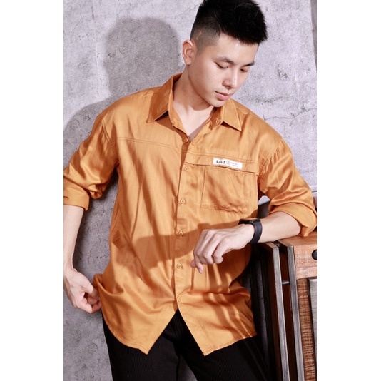Sơ mi trơn đơn giản form suông rộng thời trang Nô Store