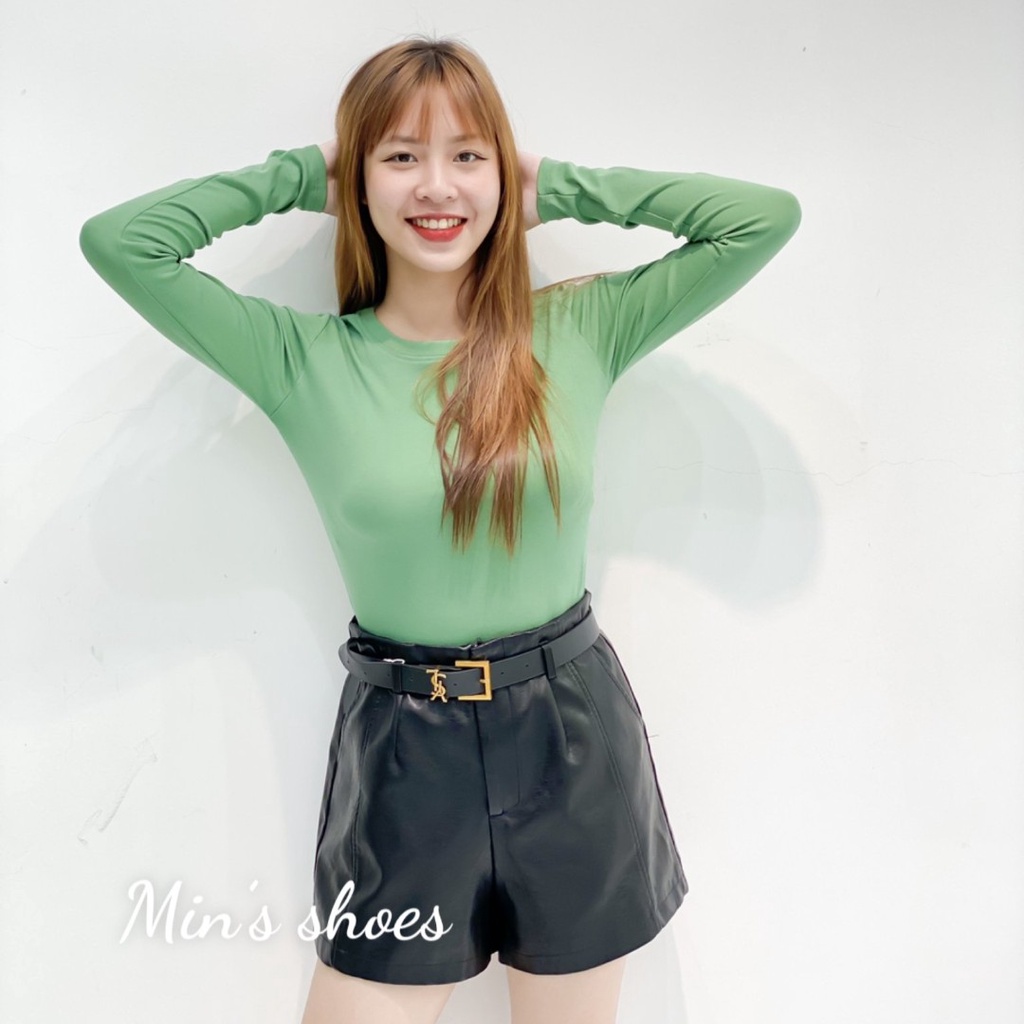 Min's Shoes - Quần Short Da Trẻ Trung Sang Trọng 325