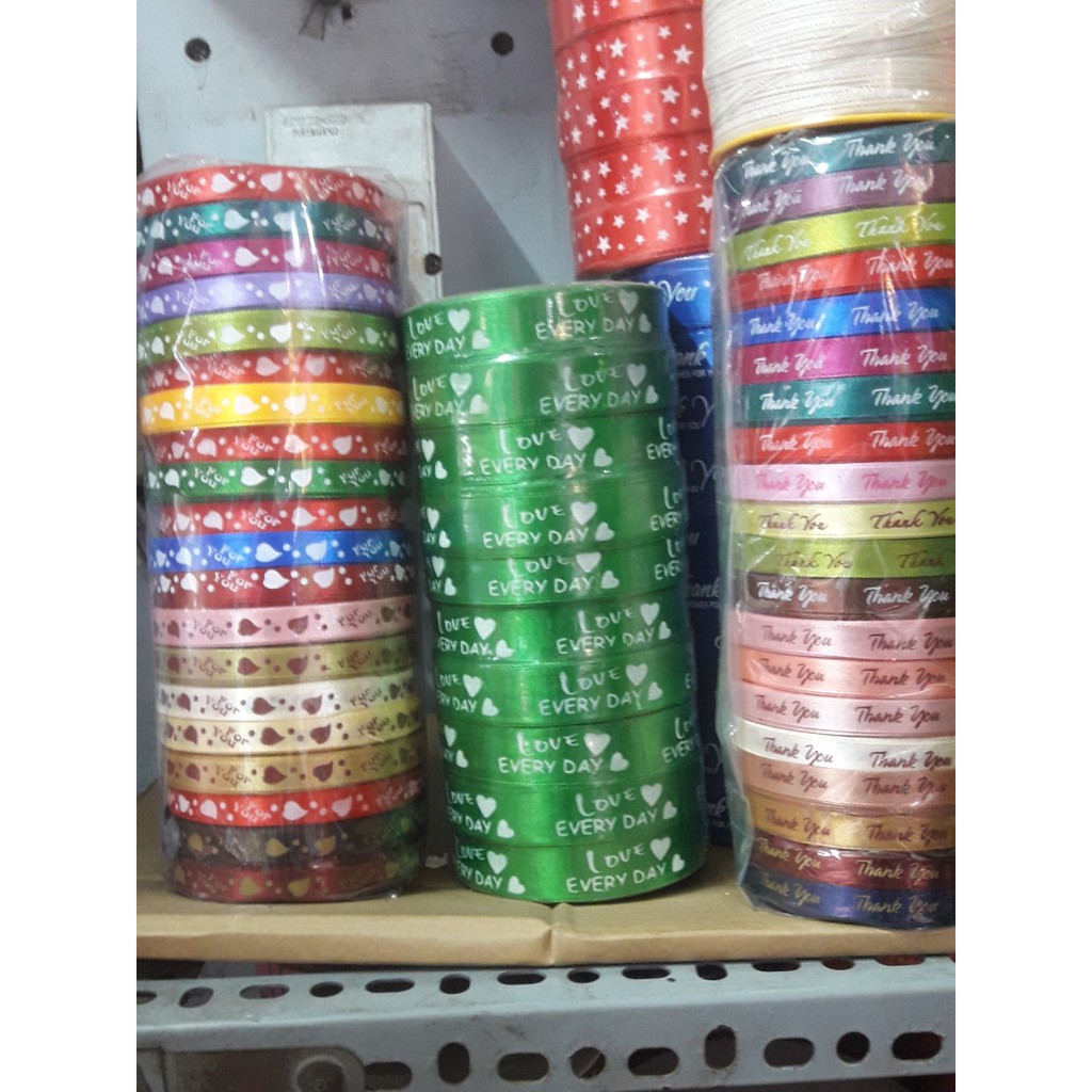 Dây ruy băng lụa 1cm cuộn 22m