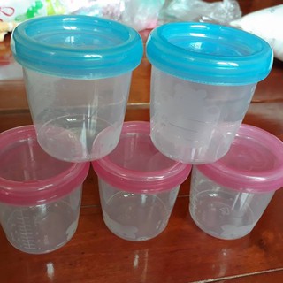 Bộ 5 cốc trữ sữa siêu xinh hàng Thái Lan