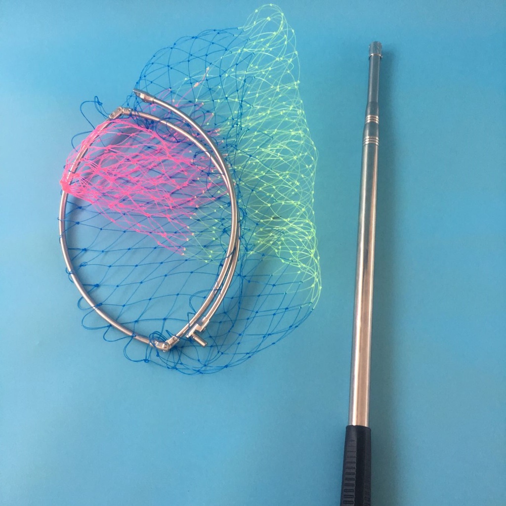 Vợt vớt Cá Inox Vành Tròn, Vành Tam Giác Đủ Size, Chất Liệu Inox Siêu Bền