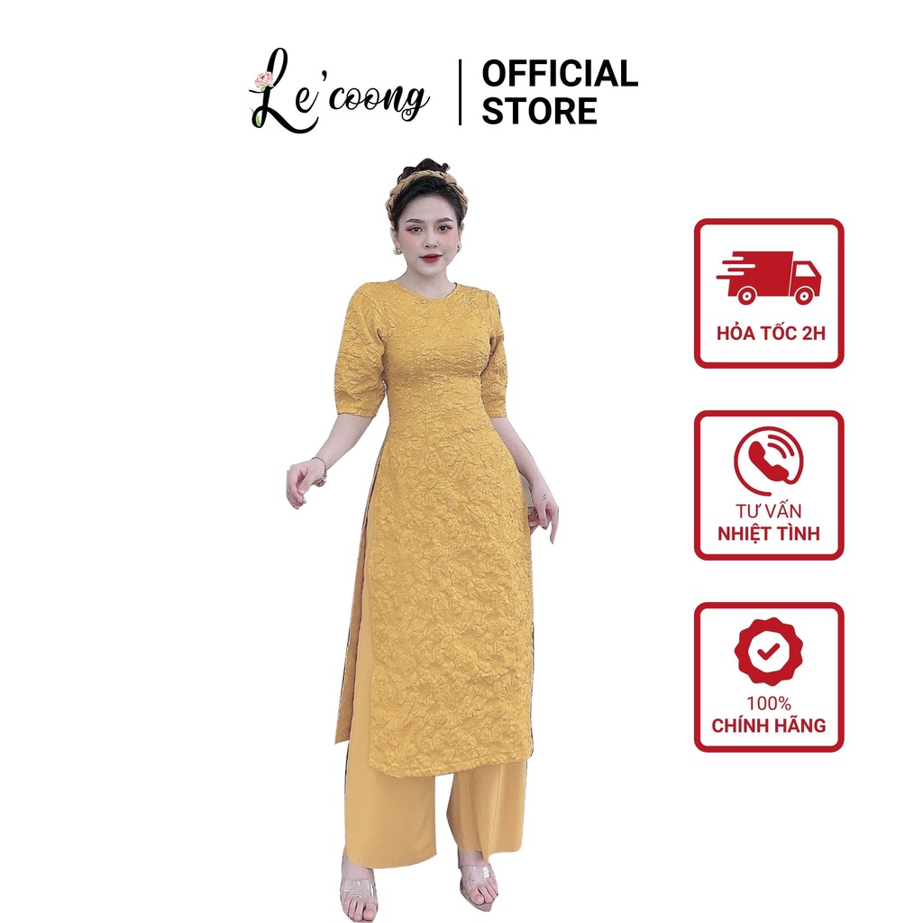 Set Áo Dài Cách Tân LECOONG AD01 Mặc Dự Hội Đám Cưới Chơi Tết