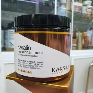 Kem hấp ủ Karsilk Keratin Repair hair mask phục hồi tóc hư tổn 800ml
