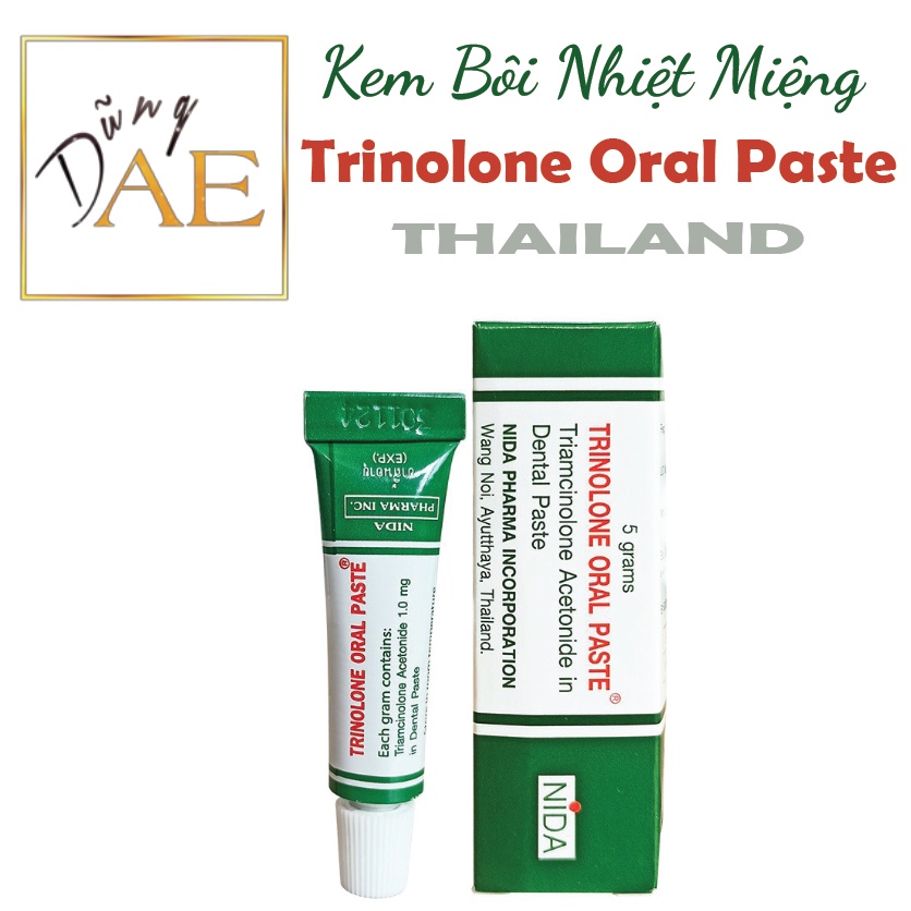 Kem Bôi Nhiệt Miệng Trinolone Oral Paste - NIDA Thái Lan 5G