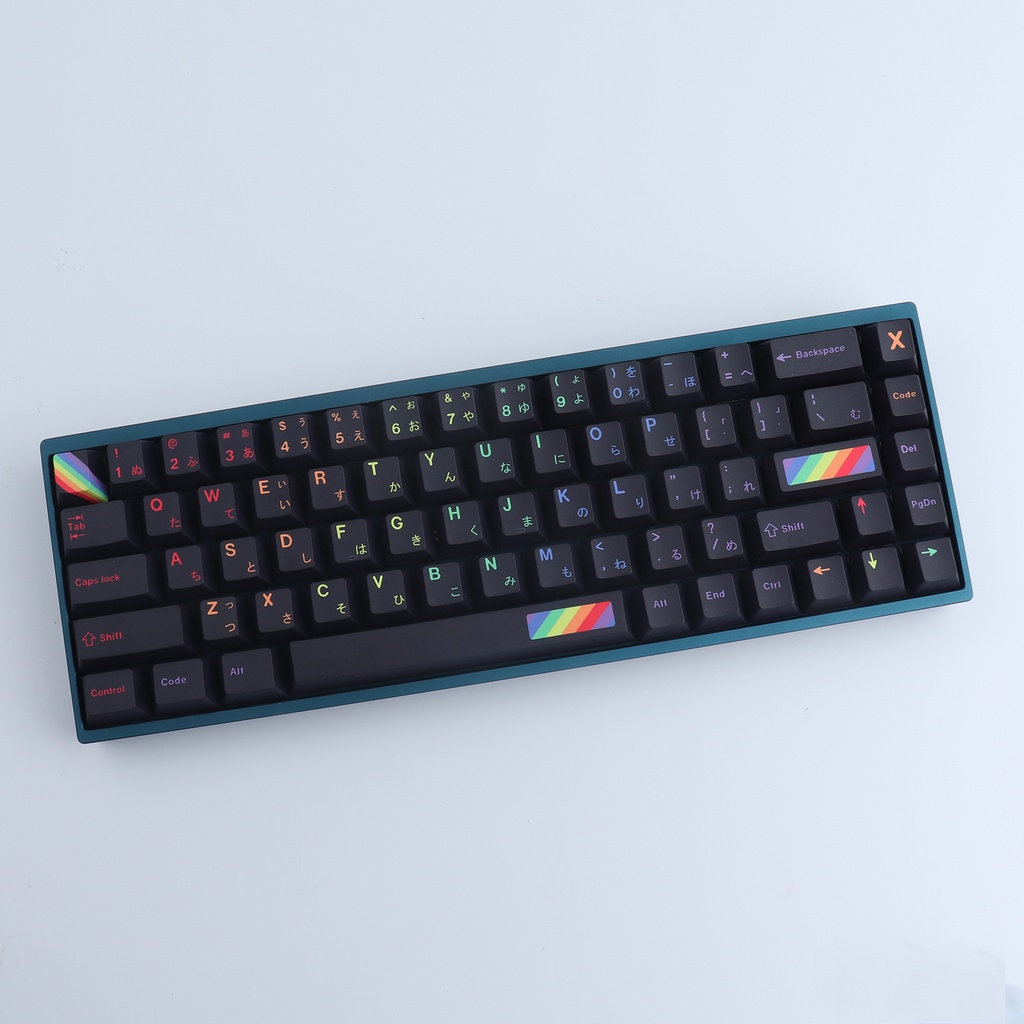 GMK Rainbow keycaps, 133 phím PBT keycaps cherry Profile DYE-SUB Cá nhân hóa GMK Keycaps cho bàn phím cơ