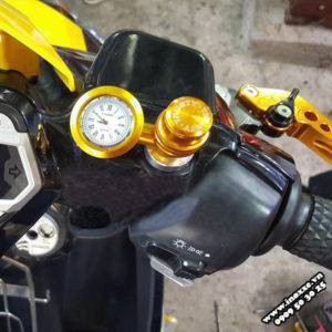 Đồng hồ gắn kính xe máy (để xem giờ,chống thấm nước...)
