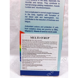 Multi Syrup - Siro vitamin [Nhập khẩu Ý]