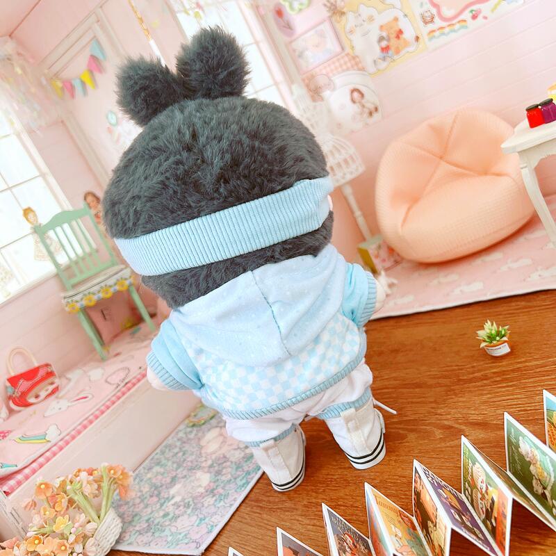 Búp Bê Xiao Rabbit Xiao Zhan Sean Xiao Có Mũ Trùm Đầu Màu Xanh Dương 20cm Quà Tặng Trang Phục Idol