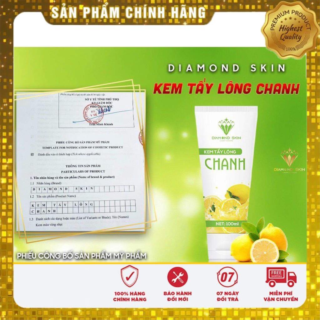 Kem Tẩy Lông Chanh Gấc Diamonds Skin Triệt Sạch Bất Chấp Các Loại Lông