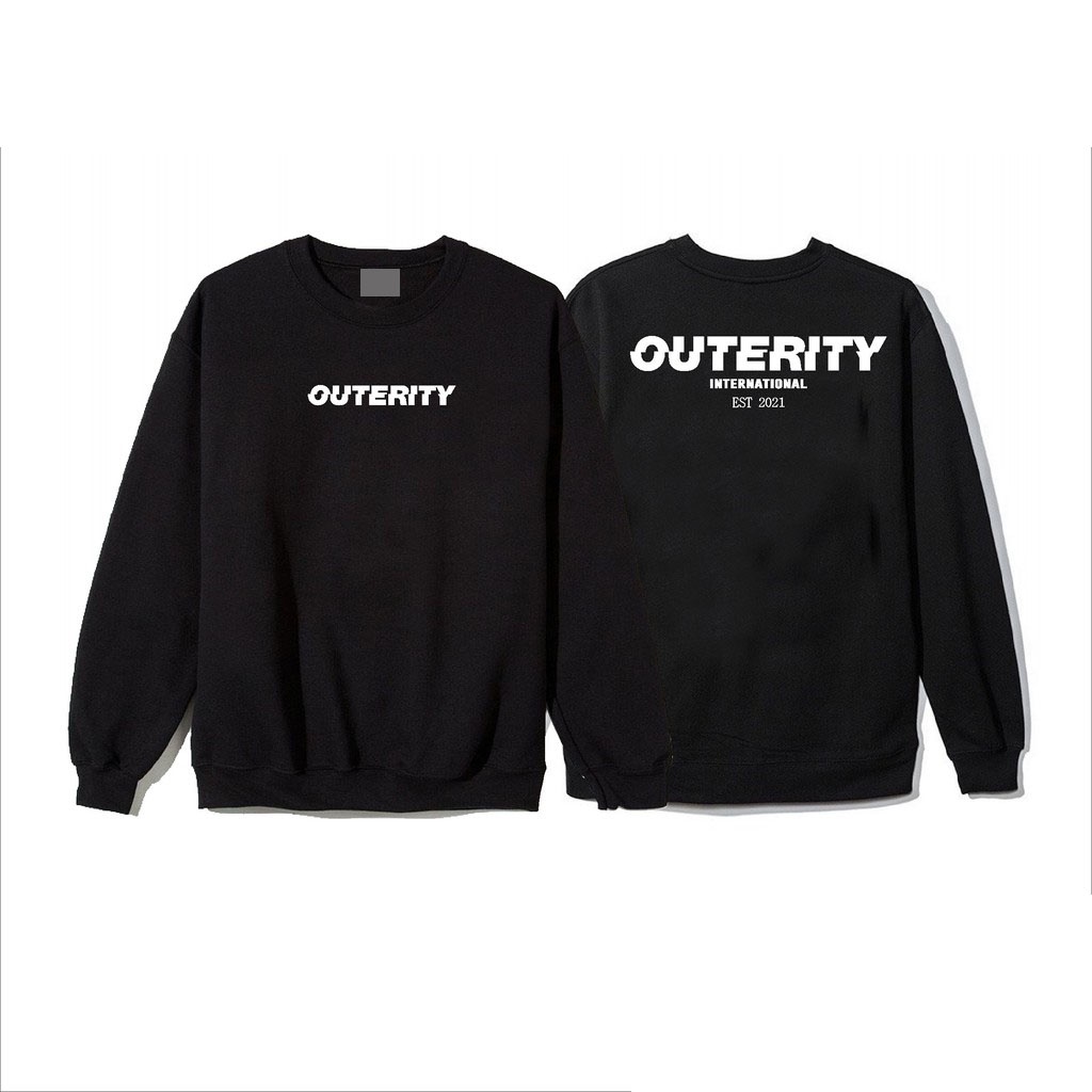 Áo sweater Outerity vải thu đông co dãn, dày dặn mềm mịn form rộng phong cách Unisex | BigBuy360 - bigbuy360.vn