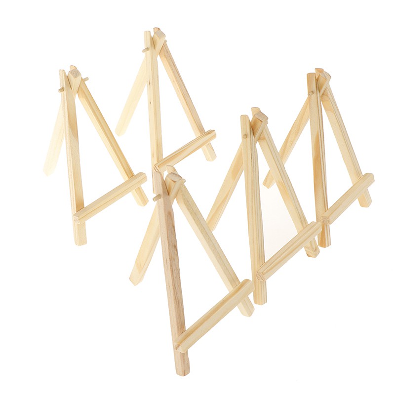 Bộ 5 Giá Đỡ Trưng Bày Thẻ Bằng Gỗ Mini Dùng Cho Họa Sĩ / Bàn Tiệc Cưới