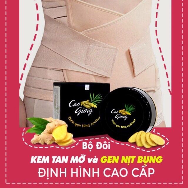 Cao gừng tan mỡ (TẶNG ĐAI NỊT BỤNG)