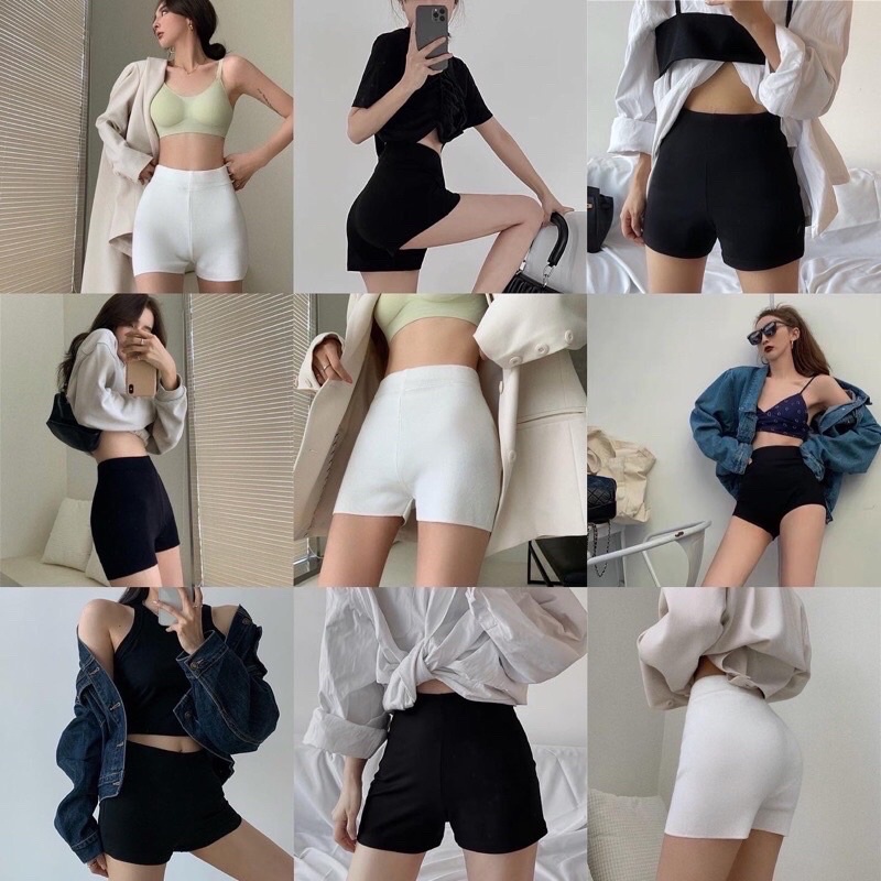 Quần knit short thun gân dày dặn kèm video | BigBuy360 - bigbuy360.vn