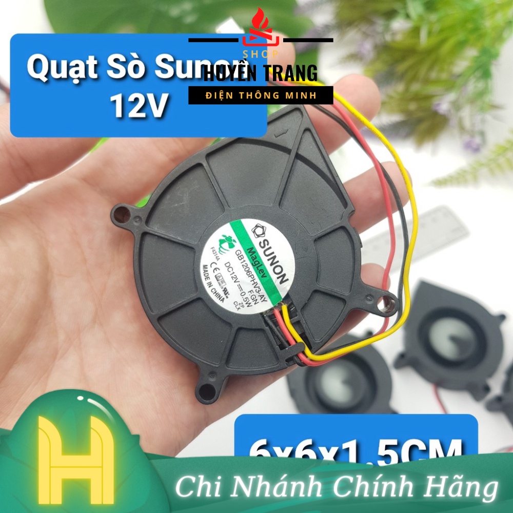 Quạt Tản Nhiệt 12V Sunon GB1206PHV3-AY Quạt Encoder Quạt Sỏ 6x6x1.5CM Tốc Độ 3200RPM