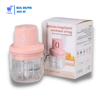 Máy xay tỏi pin sạc, máy xay tỏi ớt mini, máy xay tỏi ớt đa năng