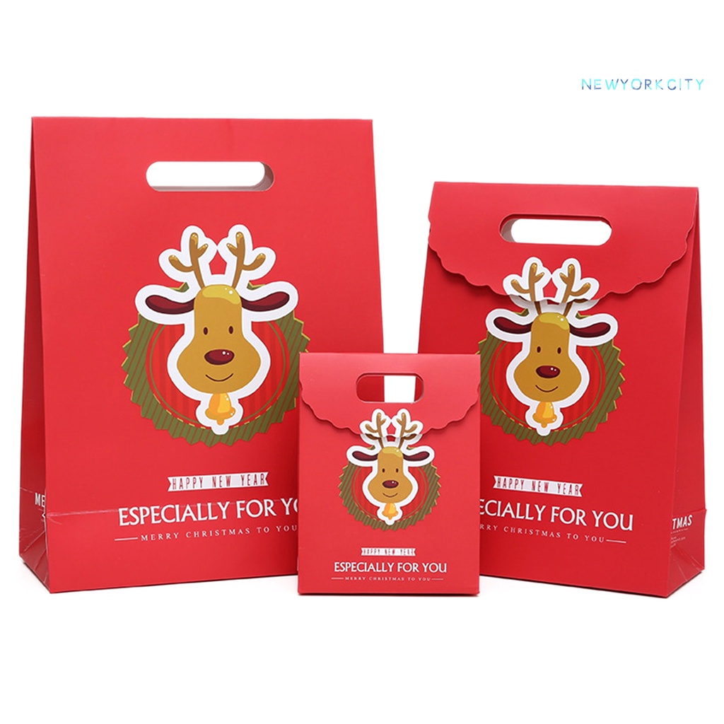 Túi Giấy Đựng Quà Giáng Sinh Họa Tiết Ông Già Noel Sáng Tạo