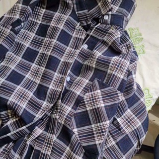 [ORDER] Áo sơ mi kẻ caro dáng dài (có ảnh thật)