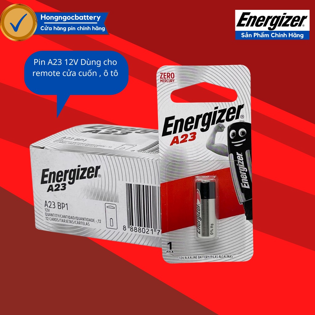 1 Viên Pin A23 Energizer Điện Áp 12 Volt - Hàng chính hãng