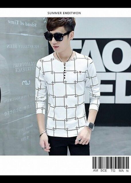 ÁO THUN COTTON NAM TAY DÀI | BigBuy360 - bigbuy360.vn