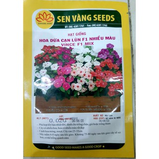 Hạt Giống Hoa Dừa Cạn Lùn F1 Nhiều Màu - 0.02Gr