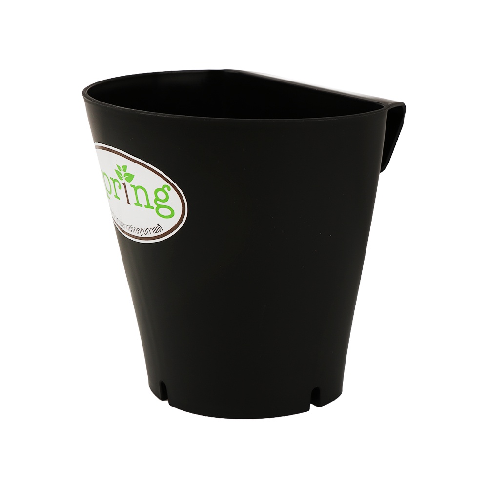 HomeBase SPRING Chậu nhựa trồng cây treo tường Thái Lan W13xH13xD11.7cm màu đen