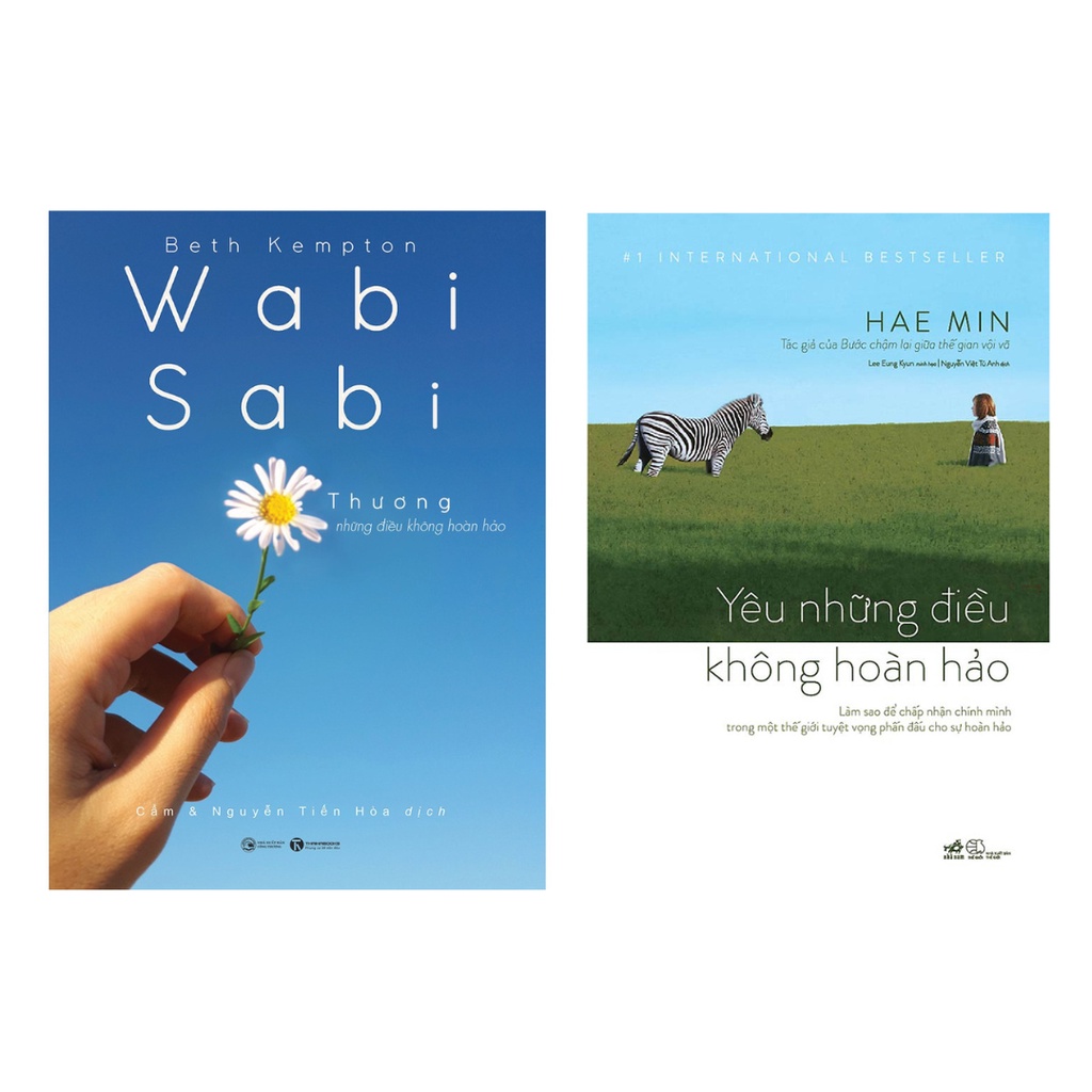 Sách Combo 2 Cuốn:  Wabisabi Thương Những Điều Không Hoàn Hảo + Yêu Những Điều Không Hoàn Hảo