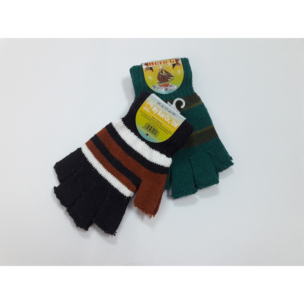 COMBO 2 ĐÔI GĂNG TAY LEN NAM MỸ BẢO CẮT 5 NGÓN