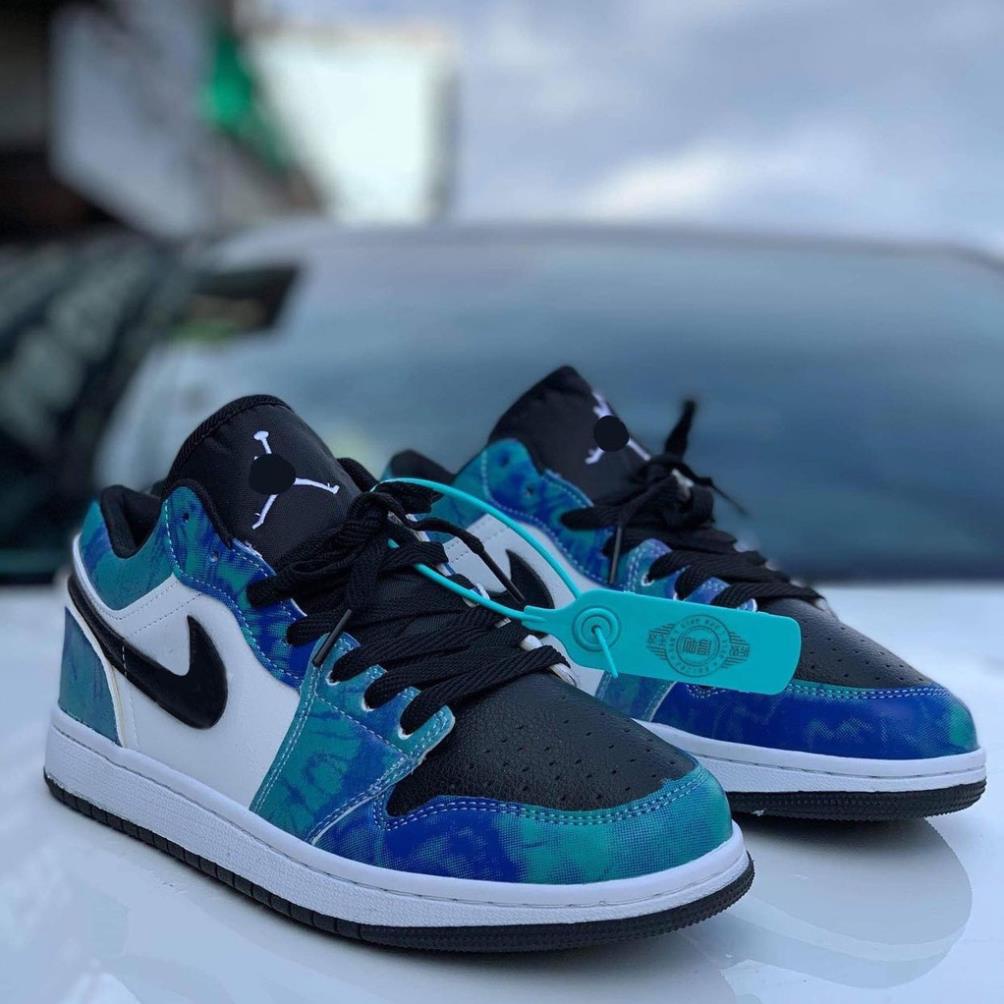 Giày AIR JD Xanh Loang Thấp Cổ - Giày Thể Thao Sneaker Thấp Cổ Dễ Phối Đồ Học Sinh, Sinh Viên