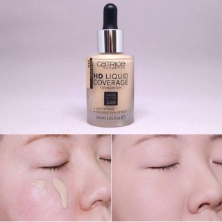 Kem nền Catrice HD 24H Liquid Coverage Foundation của Đức