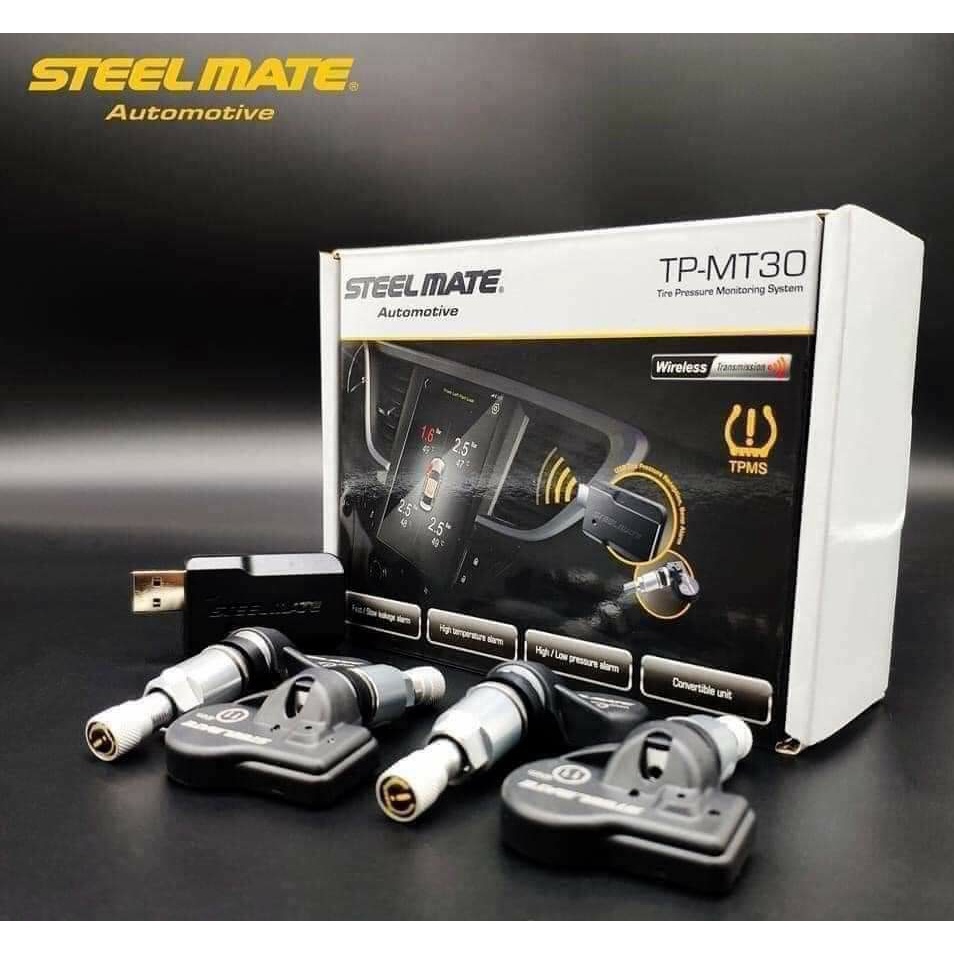 Cảm biến áp suất lốp Steelmate MT30 van trong tích hợp USB hiển thị trên màn hình Android-Bảo hành chính hãng 3 năm