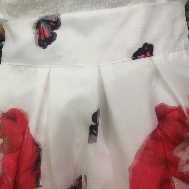 Chân váy 3D voan cô gái hoa hồng siêu đẹp hàng Quảng Châu (hình thật) | BigBuy360 - bigbuy360.vn