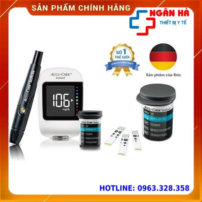 COMBO Máy đo đường huyết Accu-Chek Instant mg/dL - [Hàng Cao Cấp]