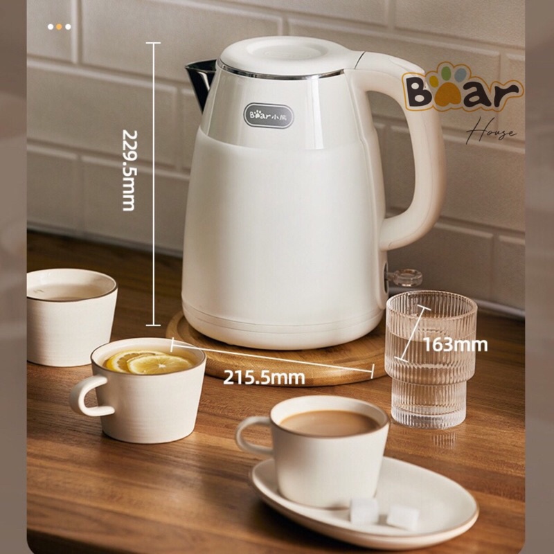 ẤM ĐIỆN SIÊU TỐC BEAR CHÍNH HÃNG 1.5L 1.7L NHIỀU MẪU