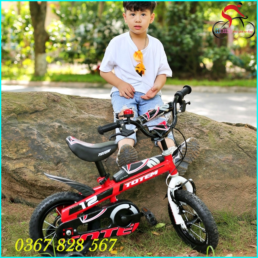 Xe Đạp Cho Bé Từ 2-5 Tuổi Totem 903, Xe Thể Thao Cho bé, Siêu Phong Cách. Cam Kết Hàng Nhập Khẩu Nội Địa Đài Loan.