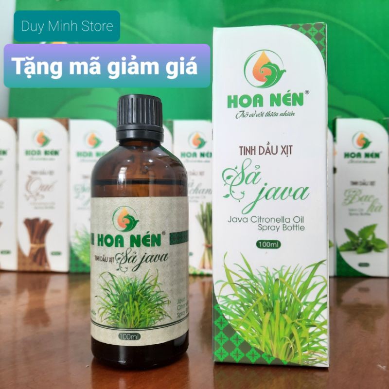 🌿🌿🌿 TINH DẦU SẢ JAVA Hoa Nén [100ML] - Xịt thơm phòng - Khử mùi - An toàn tuyệt đối 🌿🌿🌿