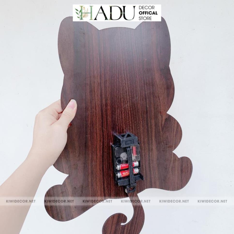 Đồng Hồ Treo Tường Gỗ Decor Chó Shiba, Dễ thương, Trang Trí Nhà Cửa, HomeStay - HaduDecor