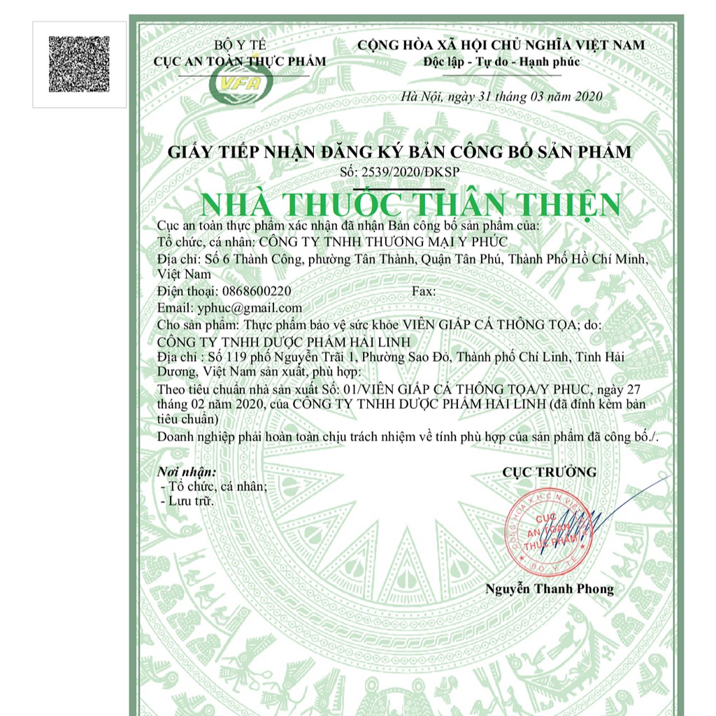 VIÊN GIẤP CÁ THÔNG TỌA – giúp tăng sức bền thành mạnh, giảm táo bón và biểu hiện trĩ nội, trĩ ngoại (30 viên)