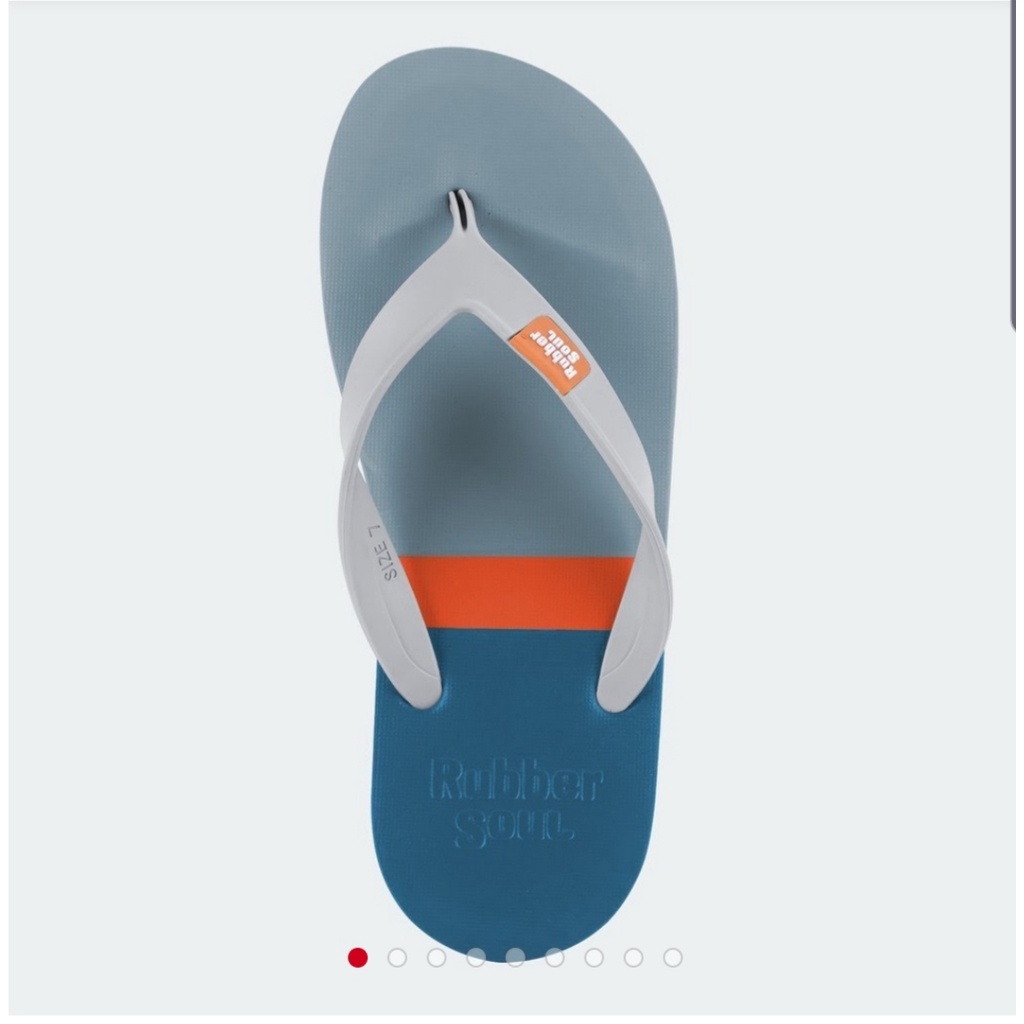 Dép Thái unisex nhập khẩu Dép Xỏ Ngón  RUBBER SOUL - BALANCE TRI COLOR