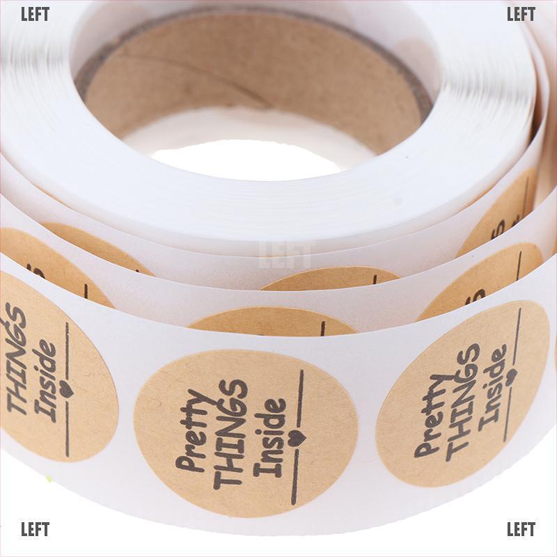 Set 500 Miếng Dán 1 inch In Chữ Thank You Xinh Xắn