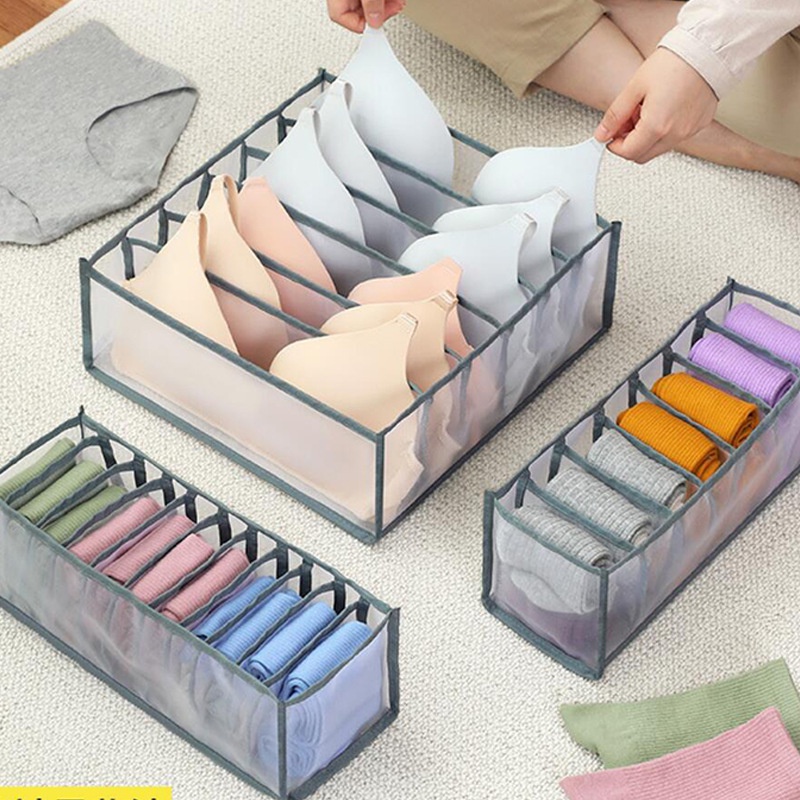 Túi vải, hộp đựng đồ lót chia ngăn tiện lợi