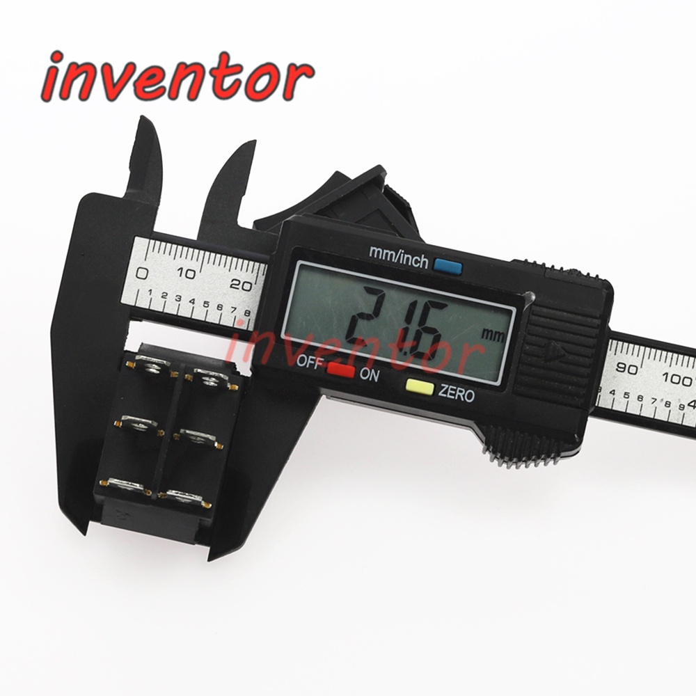 1 công tắc bật tắt KCD4 3 vị trí 6 pin 16A 250VAC/ 20A 125VAC màu đen