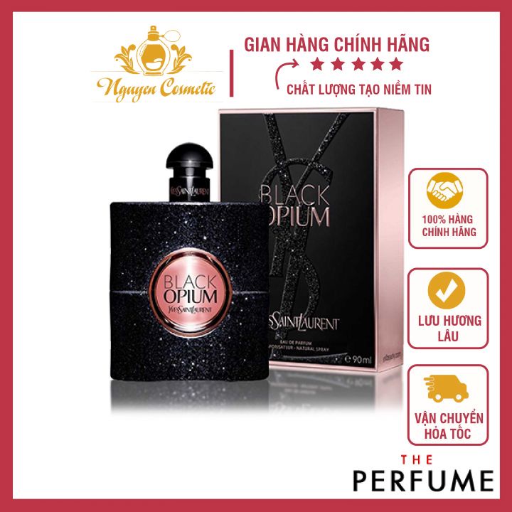 Nước hoa Saint Laurent YSL Black Opium Pháp 90ML sang trọng đẳng cấp cho phái nữ.