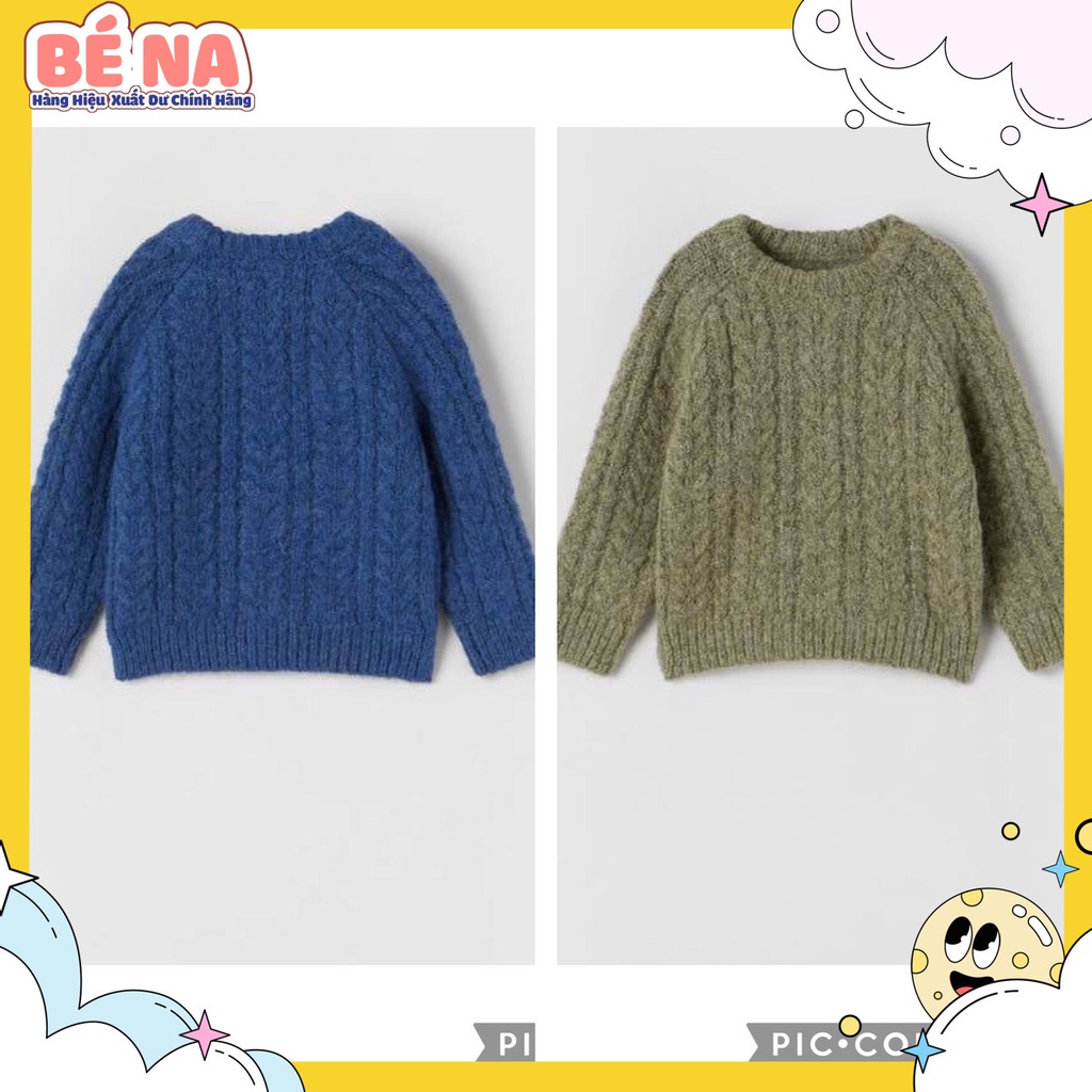 Áo len ZR vặn thừng cực đẹp và ấm áp cho bé trai