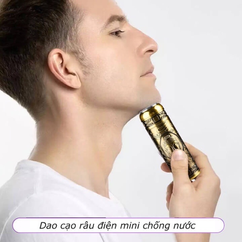 Máy cạo râu mini cầm tay.