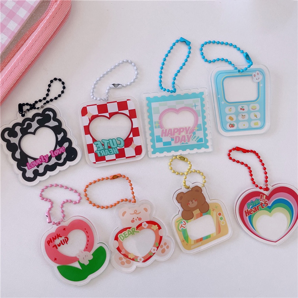 Ví Đựng Thẻ Bằng Acrylic Trong Suốt In Hình Khung Ảnh Hoạt Hình