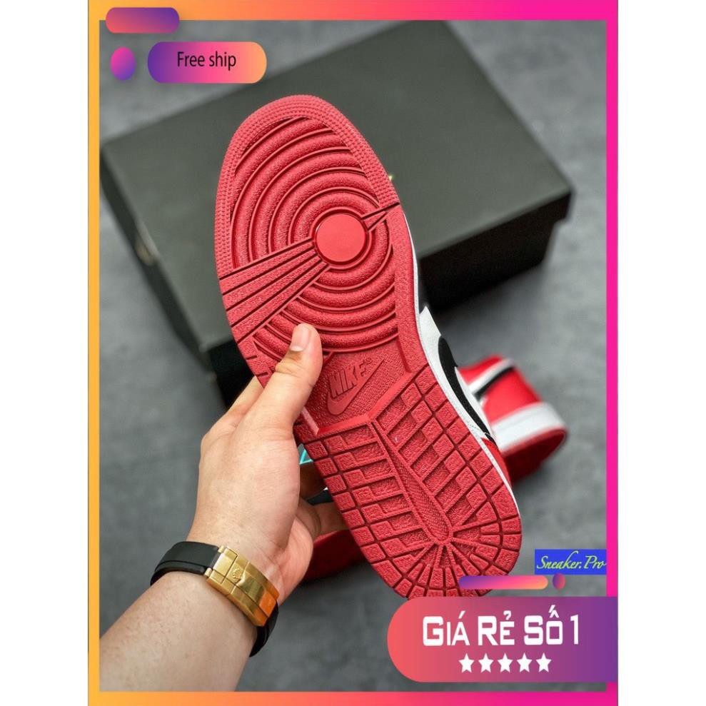 (FULL BOX + QUÀ TẶNG) Giày thể thao AIR Jordan 1 Low Black Toe cổ thấp siêu đẹp dành cho nam và nữ | BigBuy360 - bigbuy360.vn