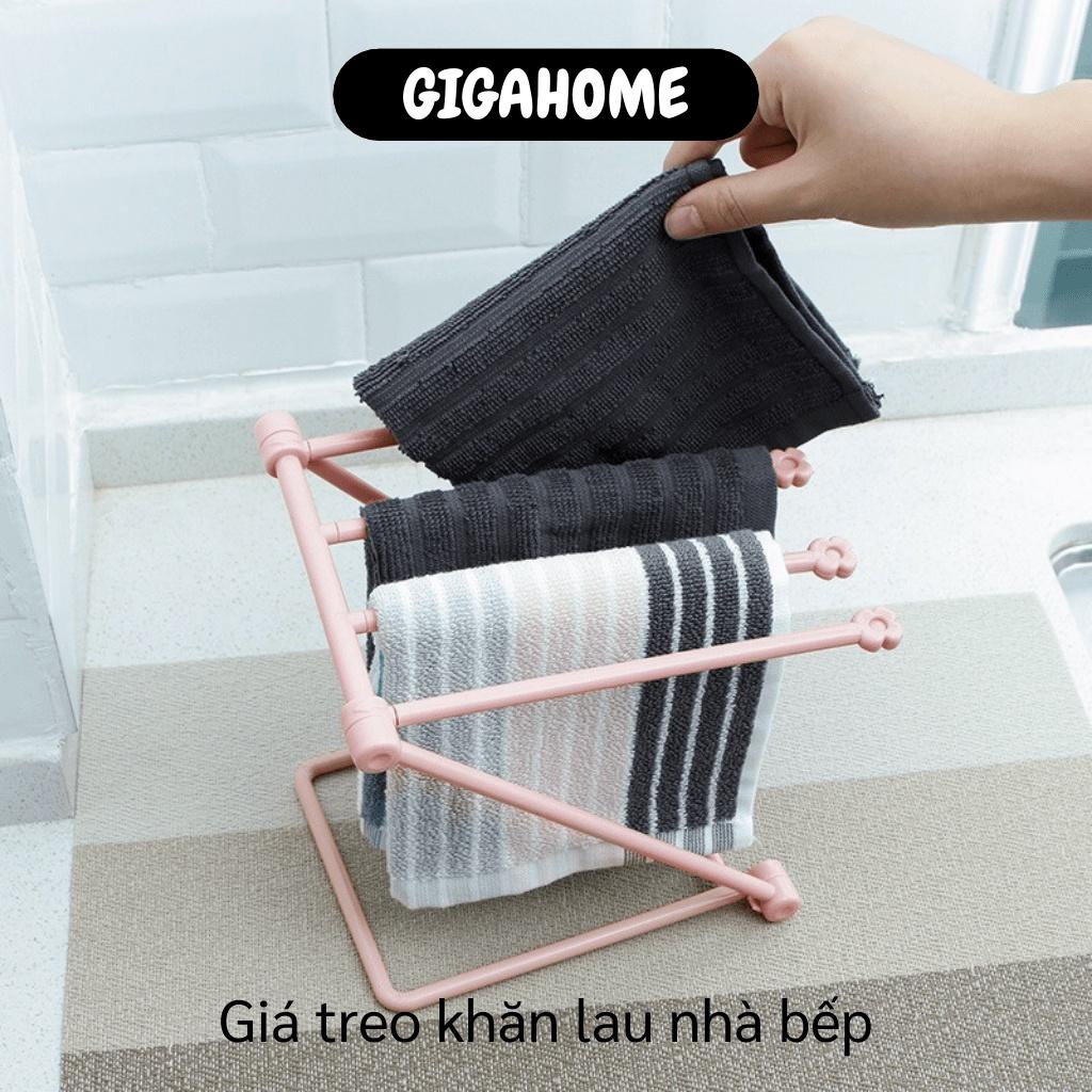 Giá treo khăn lau nhà bếp 𝑭𝑹𝑬𝑬𝑺𝑯𝑰𝑷 Cây treo khăn nhà bếp gấp gọn  9555